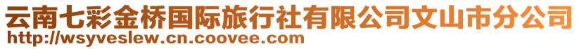 云南七彩金橋國(guó)際旅行社有限公司文山市分公司