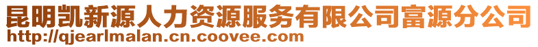 昆明凱新源人力資源服務有限公司富源分公司
