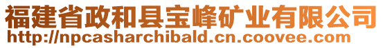 福建省政和縣寶峰礦業(yè)有限公司