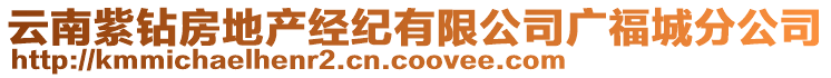 云南紫鉆房地產(chǎn)經(jīng)紀(jì)有限公司廣福城分公司