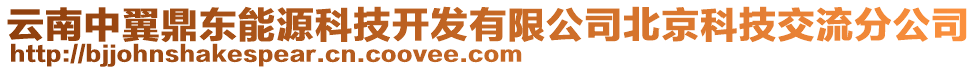 云南中翼鼎東能源科技開發(fā)有限公司北京科技交流分公司