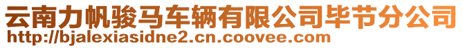 云南力帆駿馬車輛有限公司畢節(jié)分公司