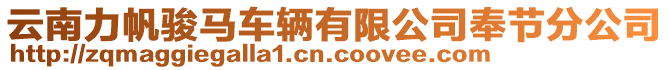 云南力帆駿馬車輛有限公司奉節(jié)分公司