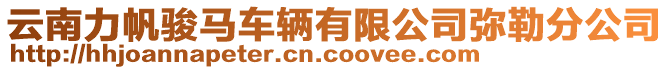 云南力帆駿馬車輛有限公司彌勒分公司