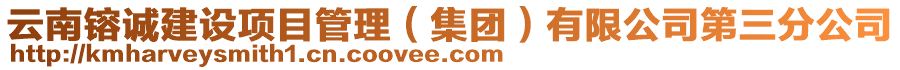 云南镕誠建設(shè)項目管理（集團）有限公司第三分公司