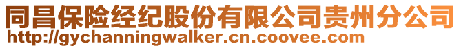 同昌保險經(jīng)紀股份有限公司貴州分公司