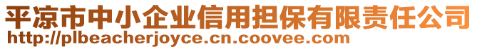 平?jīng)鍪兄行∑髽I(yè)信用擔保有限責任公司