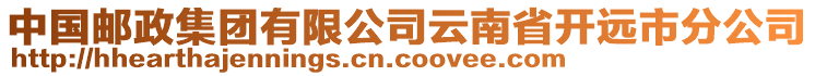 中國(guó)郵政集團(tuán)有限公司云南省開遠(yuǎn)市分公司