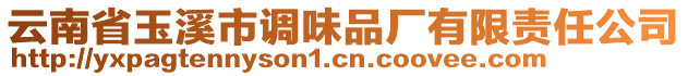 云南省玉溪市調(diào)味品廠有限責(zé)任公司