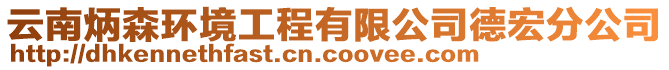 云南炳森環境工程有限公司德宏分公司