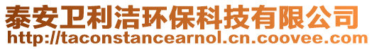 泰安衛(wèi)利潔環(huán)保科技有限公司