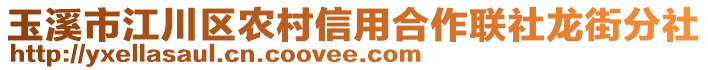 玉溪市江川區(qū)農(nóng)村信用合作聯(lián)社龍街分社