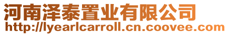 河南澤泰置業有限公司