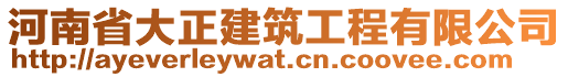 河南省大正建筑工程有限公司