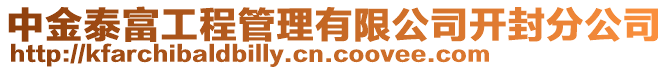 中金泰富工程管理有限公司開封分公司