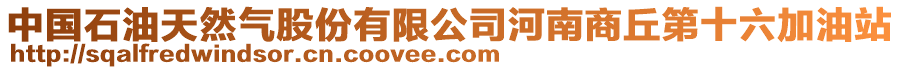 中國(guó)石油天然氣股份有限公司河南商丘第十六加油站