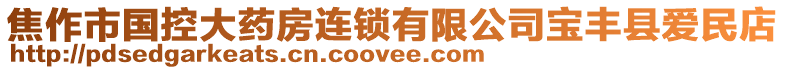 焦作市國控大藥房連鎖有限公司寶豐縣愛民店