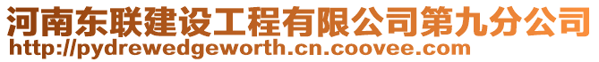 河南東聯(lián)建設工程有限公司第九分公司