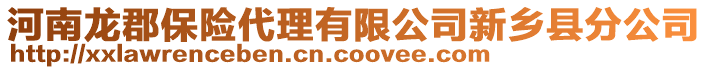 河南龍郡保險代理有限公司新鄉(xiāng)縣分公司