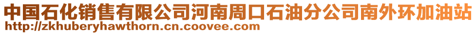 中國石化銷售有限公司河南周口石油分公司南外環加油站