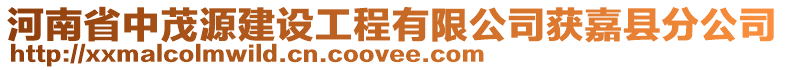 河南省中茂源建設(shè)工程有限公司獲嘉縣分公司