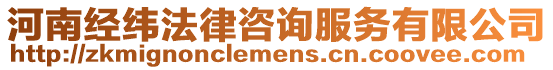 河南經緯法律咨詢服務有限公司