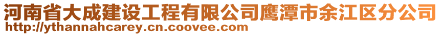 河南省大成建设工程有限公司鹰潭市余江区分公司