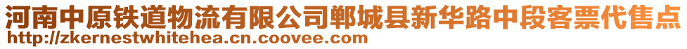 河南中原鐵道物流有限公司鄲城縣新華路中段客票代售點(diǎn)