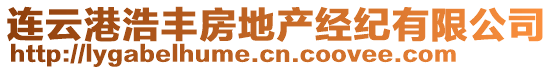 連云港浩豐房地產(chǎn)經(jīng)紀(jì)有限公司