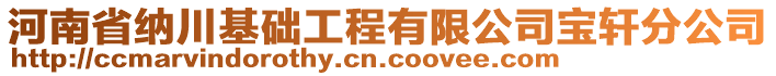 河南省纳川基础工程有限公司宝轩分公司