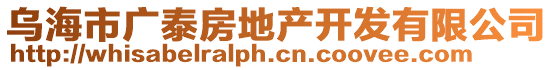 烏海市廣泰房地產(chǎn)開發(fā)有限公司