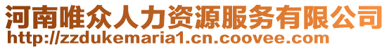 河南唯眾人力資源服務(wù)有限公司