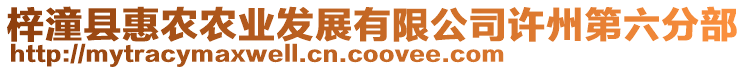 梓潼縣惠農(nóng)農(nóng)業(yè)發(fā)展有限公司許州第六分部