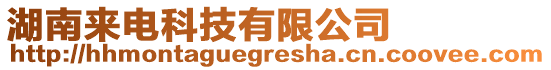 湖南來電科技有限公司