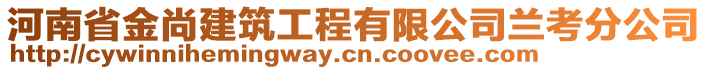 河南省金尚建筑工程有限公司兰考分公司