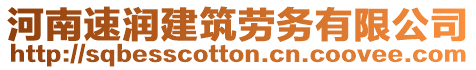 河南速潤建筑勞務(wù)有限公司