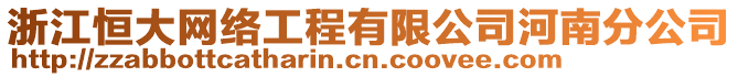 浙江恒大网络工程有限公司河南分公司