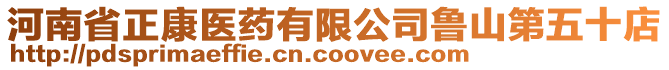 河南省正康醫(yī)藥有限公司魯山第五十店