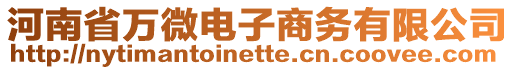 河南省萬(wàn)微電子商務(wù)有限公司