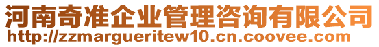 河南奇準(zhǔn)企業(yè)管理咨詢有限公司