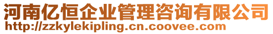 河南億恒企業(yè)管理咨詢(xún)有限公司