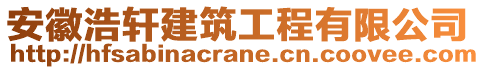 安徽浩軒建筑工程有限公司