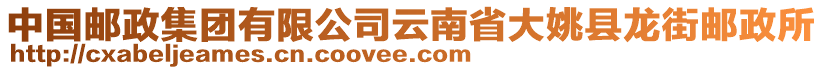 中國郵政集團(tuán)有限公司云南省大姚縣龍街郵政所