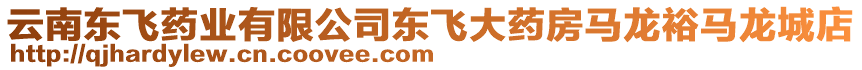 云南東飛藥業(yè)有限公司東飛大藥房馬龍裕馬龍城店