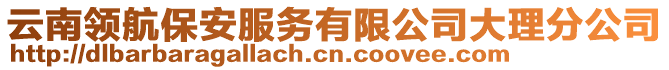 云南領(lǐng)航保安服務(wù)有限公司大理分公司