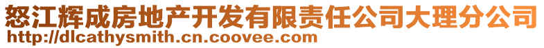 怒江辉成房地产开发有限责任公司大理分公司