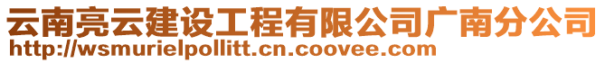 云南亮云建設(shè)工程有限公司廣南分公司