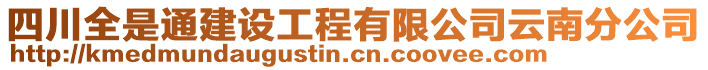 四川全是通建設(shè)工程有限公司云南分公司