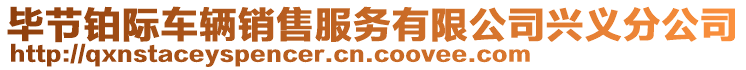 畢節(jié)鉑際車輛銷售服務(wù)有限公司興義分公司