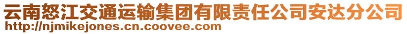 云南怒江交通運(yùn)輸集團(tuán)有限責(zé)任公司安達(dá)分公司